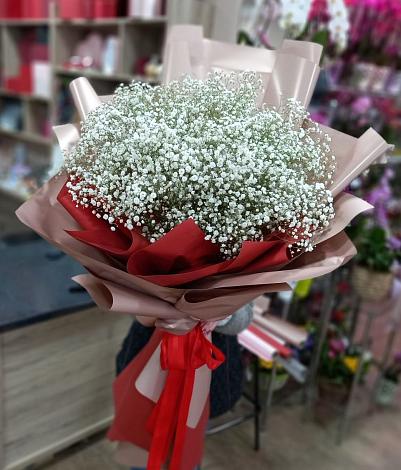 Букет цветов из: Гипсофила в Новомосковске