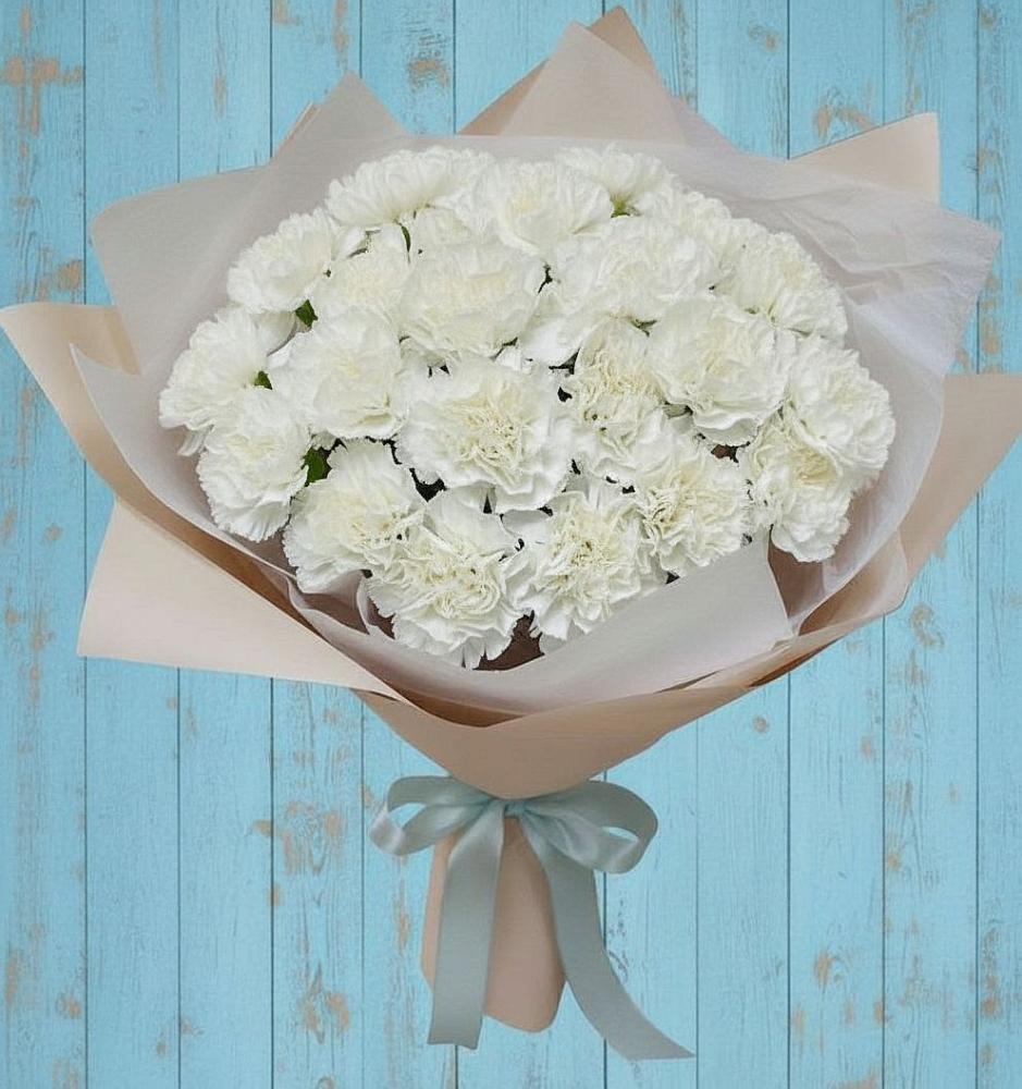 Букет цветов из: Гвоздики в Новомосковске