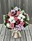 Букет цветов из: Альстромерии, Гвоздики, Розы и Хризантемы в Новомосковске
