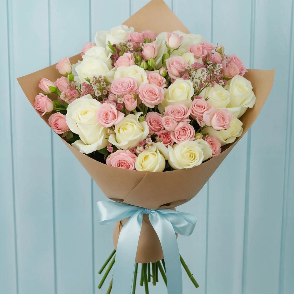 Букет цветов из: Розы в Новомосковске