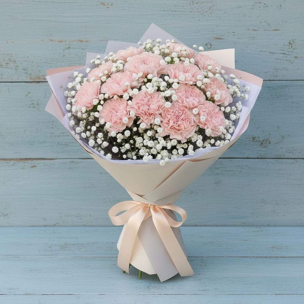 Букет цветов из: Гвоздики в Новомосковске