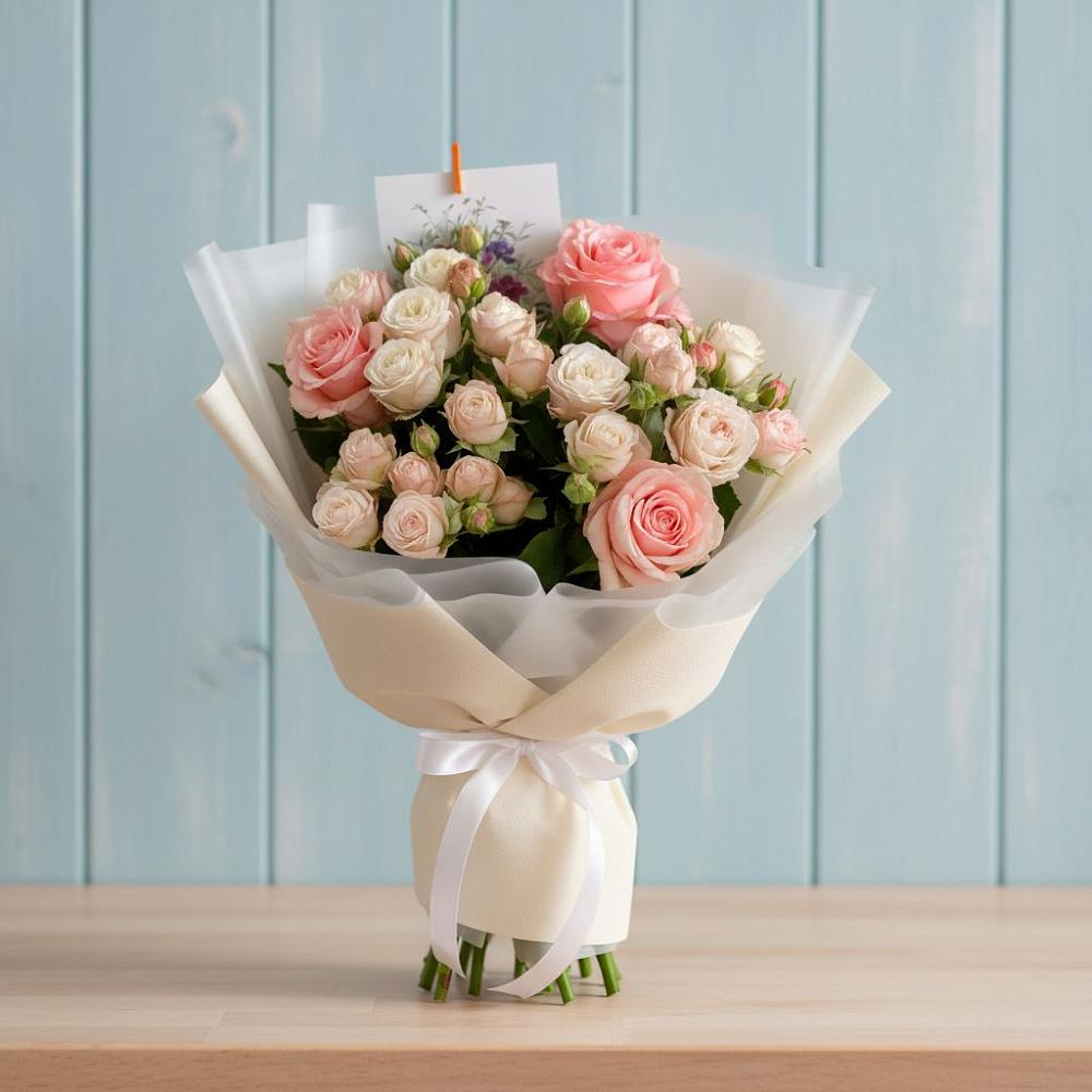 Букет цветов из: Розы в Новомосковске