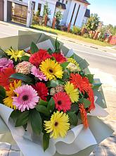 Букет цветов из:  Герберы #REPLACE_PRED# Новомосковске