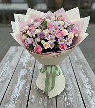 Букет цветов из:  Розы и Хризантемы в Новомосковске