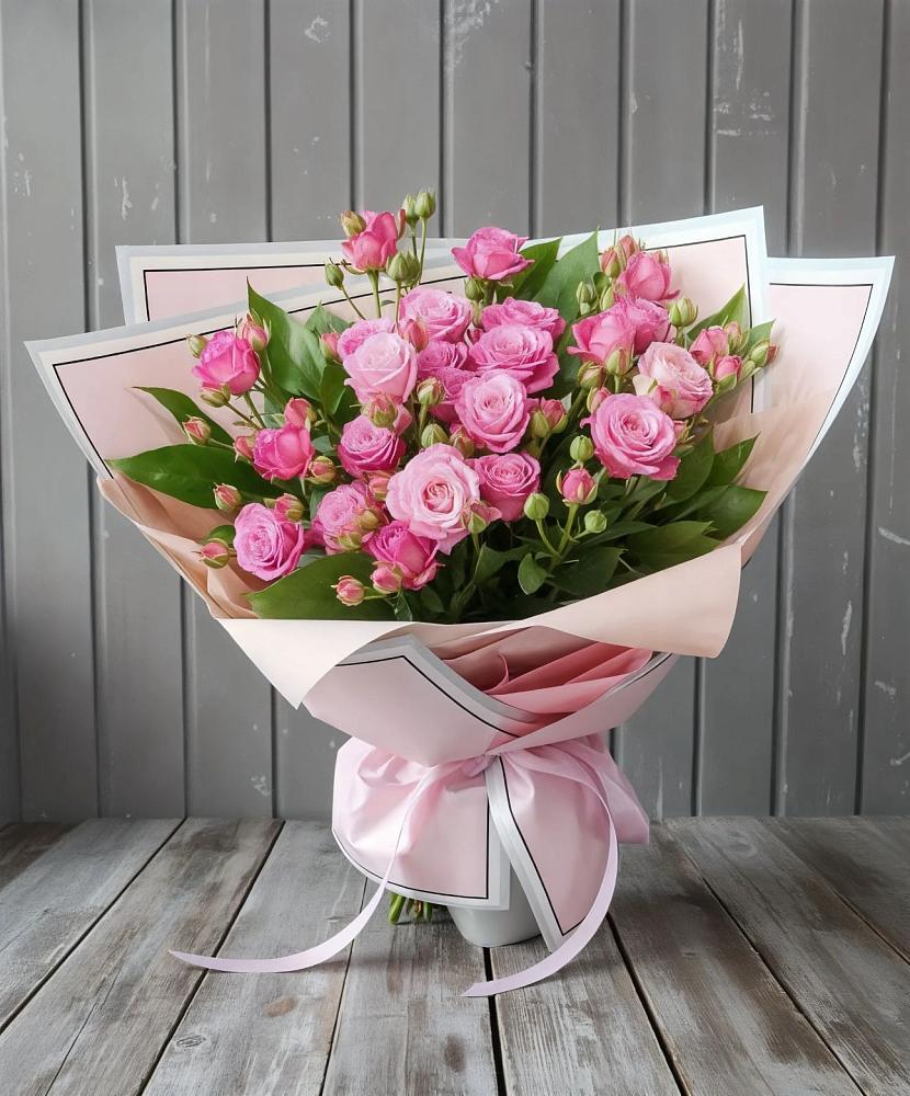 Букет Розовый кустик в Новомосковске