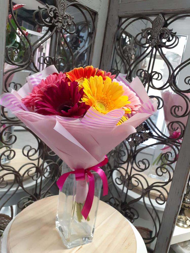 Букет цветов из: Герберы в Новомосковске