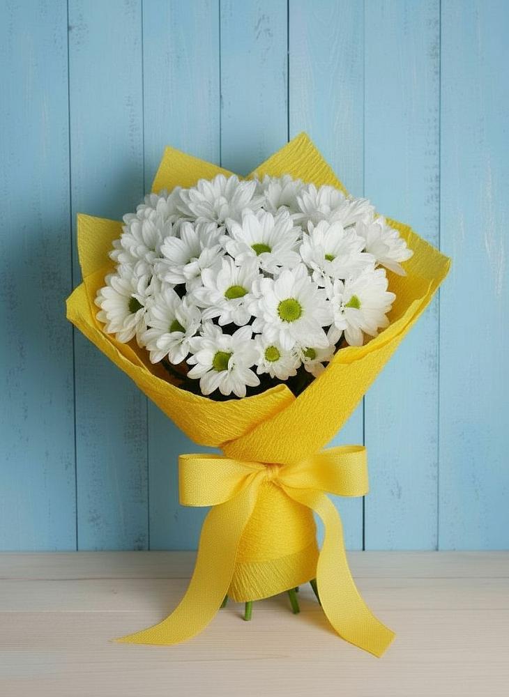 Букет цветов из: Хризантемы в Новомосковске
