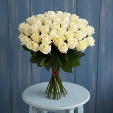 Букет 51 Белая роза Эдлесс Лав #REPLACE_PRED# Новомосковске