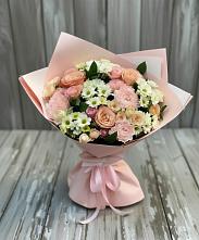 Букет цветов из:  Гвоздики, Розы и Хризантемы #REPLACE_PRED# Новомосковске