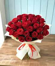 Букет 29 Красных роз в Новомосковске