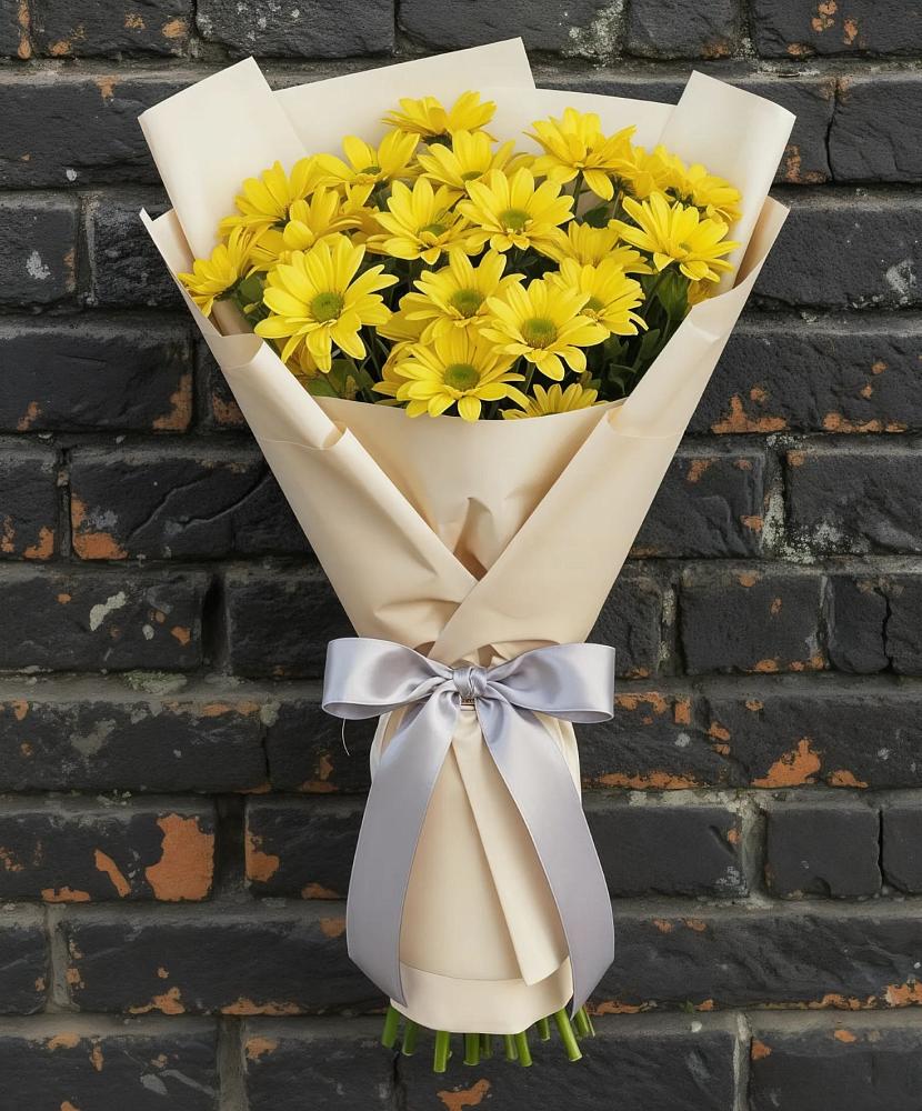 Букет цветов из: Хризантемы в Новомосковске