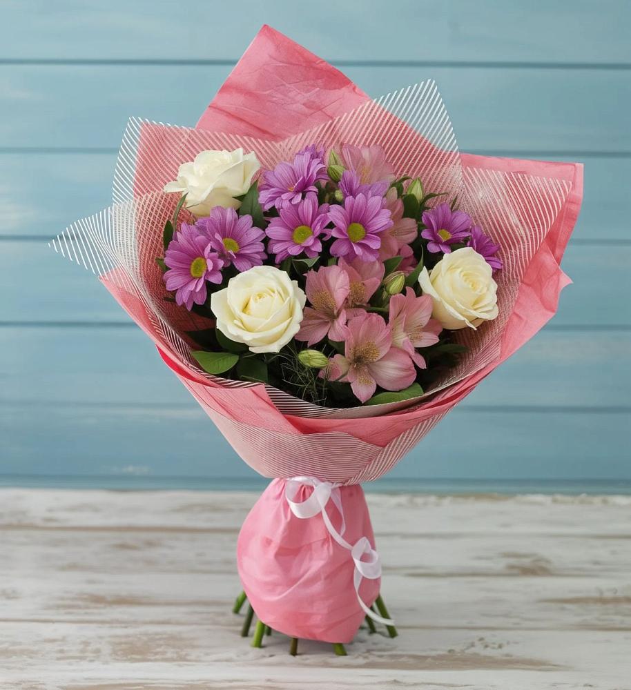 Букет цветов из: Герберы в Новомосковске