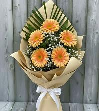 Букет цветов из:  Герберы в Новомосковске