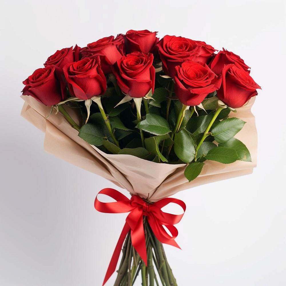 Букет 11 Красных роз Эдлесс Лав в Новомосковске